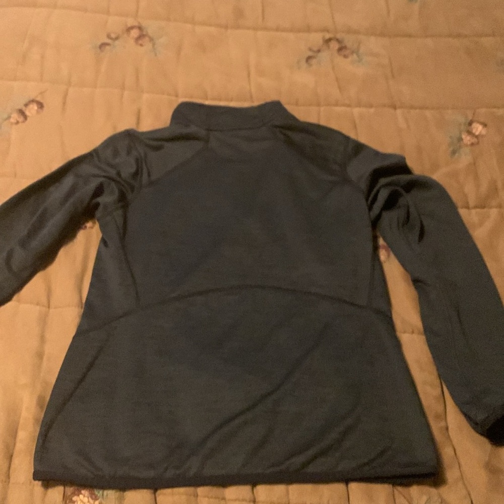 Columbia Charcoal Quarter-Zip Pullover ladies small EUC - Picture 3 of 3